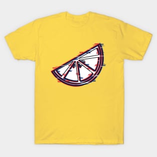Glitch effect done on a slice of lemon T-Shirt
